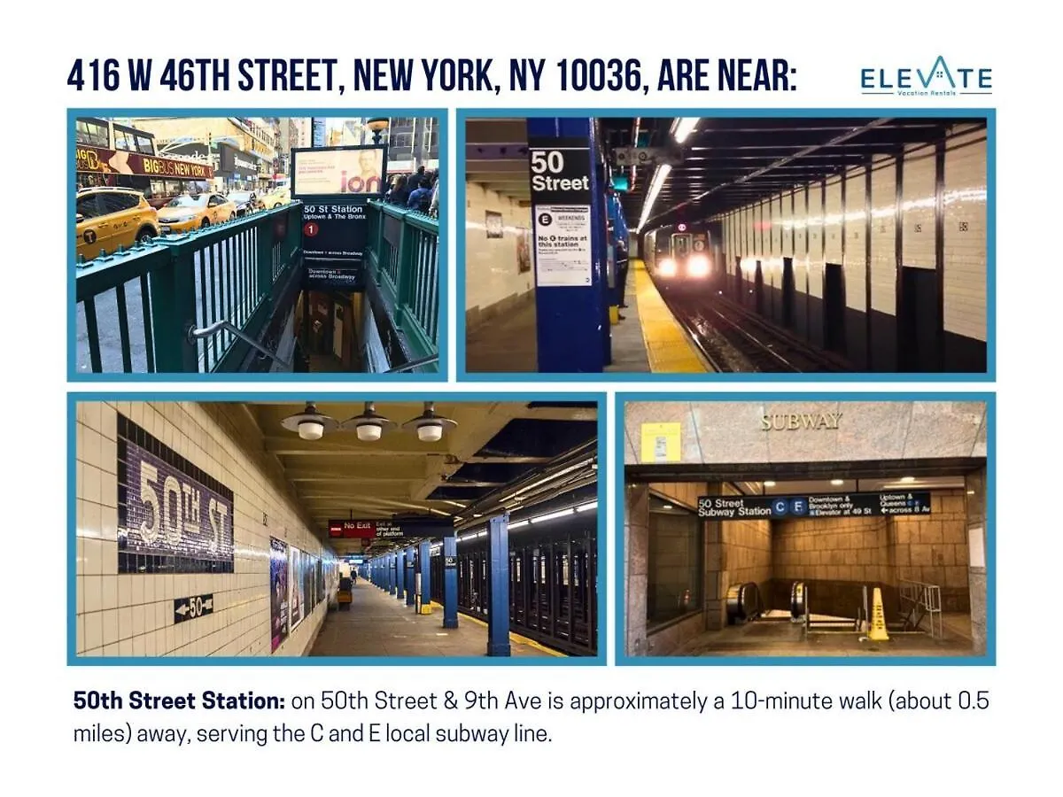 ניו יורק Elevate Apartment At Times Square - Cozy Studio In Times Square And Nearby Restaurants 0*, ניו יורק